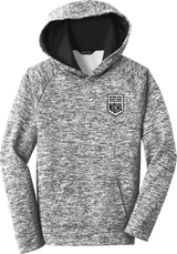 NGHL Youth PosiCharge Electric Heather Fleece Hooded Pullover